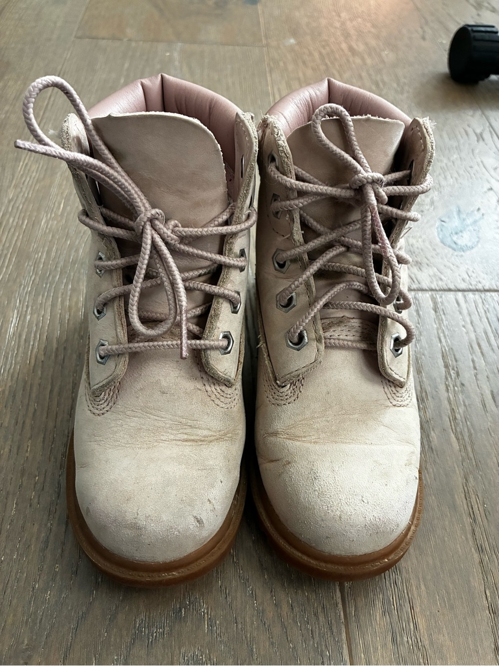 Timberland Light Pink Nubuck Waterproof 6 inch Boots Toddler Size 10 - Picture 5 of 7